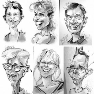 Caricatures-lavis