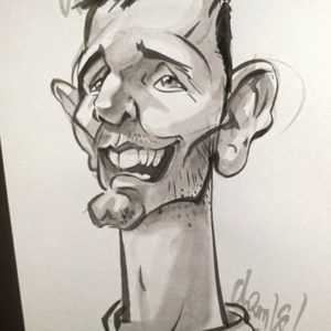 Caricature-Homme-Lavis