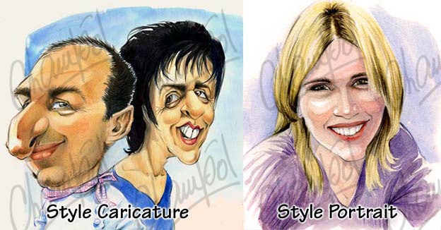 Style caricature ou portrait, Champol