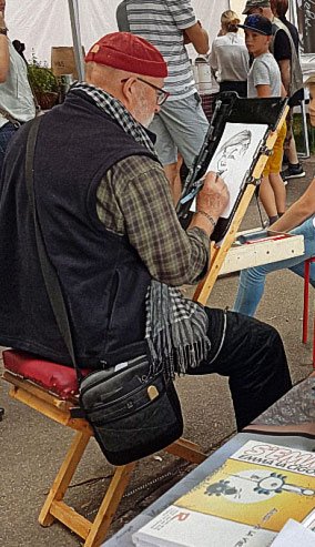 Chevalet de caricaturiste
