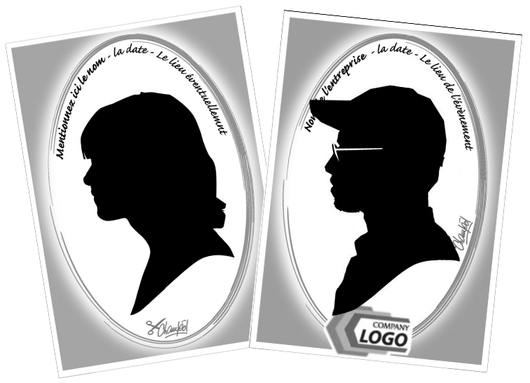 Personnalisation des papiers Silhouettes