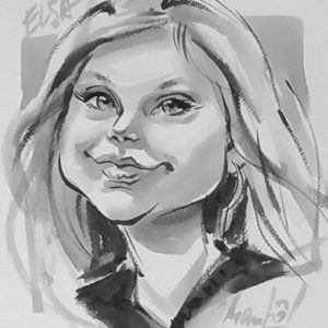 Caricature fille W4