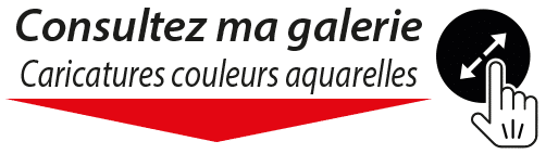 Titre caricatures couleurs aquarelles