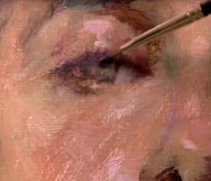 Détail peinture à l'huile